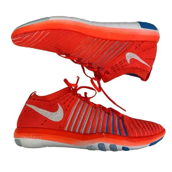 Nike Free Transform Flyknit Running Shoes Womens 8.5 Crimson Orange 833410-601 - Picture 5 of 15
